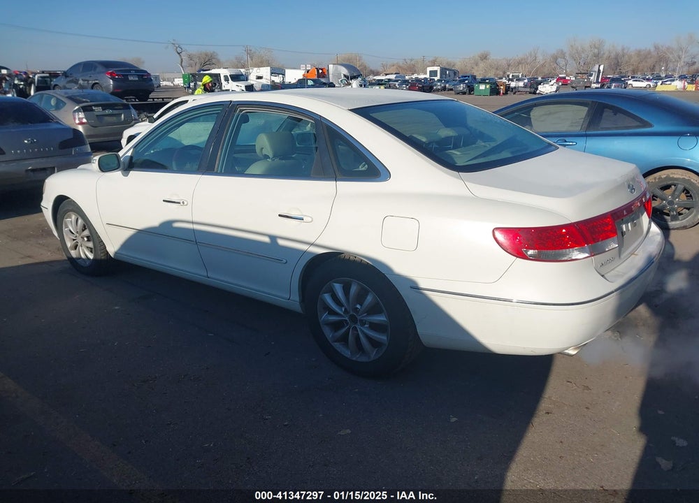 2007 HYUNDAI AZERA VIN: KMHFC46F37A177646