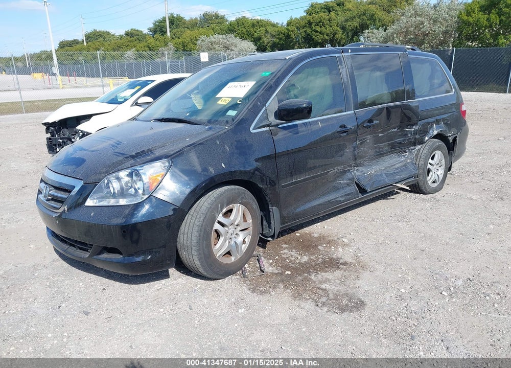 2006 HONDA ODYSSEY EX-L VIN: 5FNRL38676B071537
