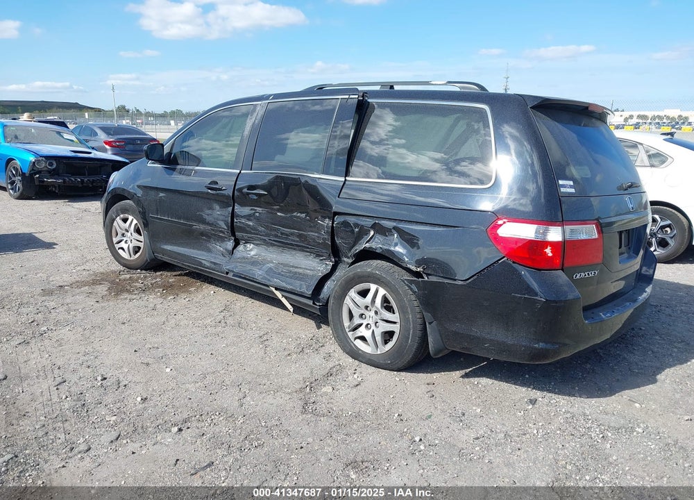 2006 HONDA ODYSSEY EX-L VIN: 5FNRL38676B071537