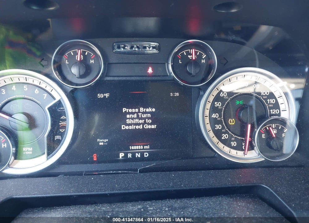 2013 RAM 1500 BIG HORN VIN: 1C6RR7GTXDS715195