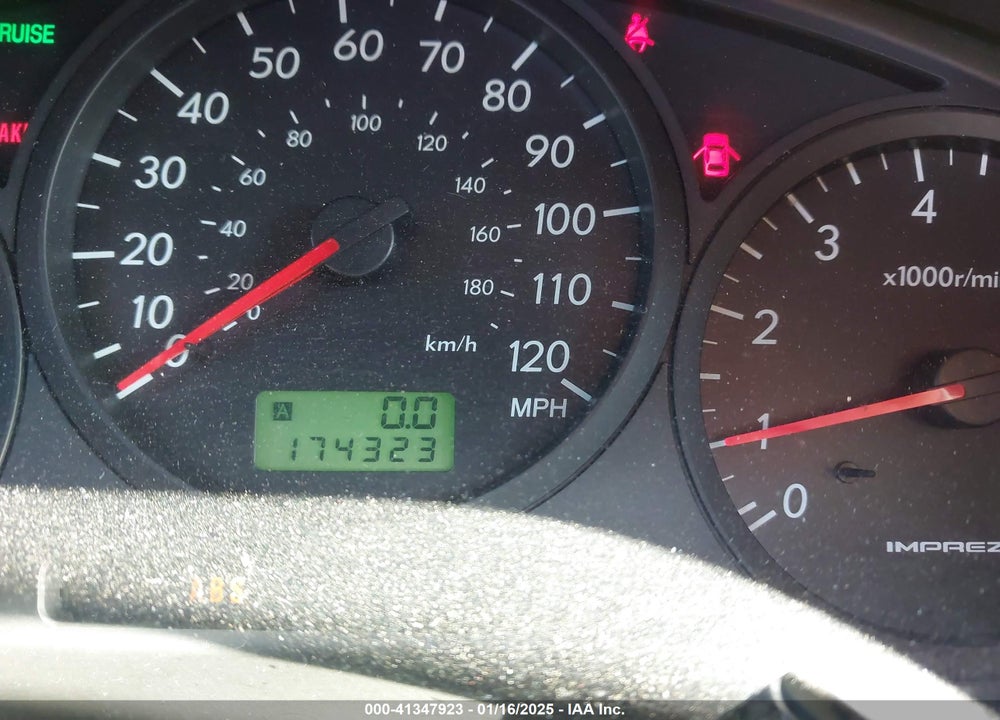 2007 SUBARU IMPREZA VIN: JF1GD61667H519113