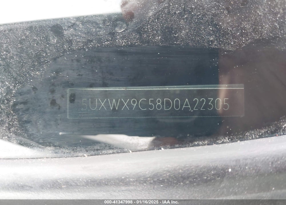 2013 BMW X3 XDRIVE28I VIN: 5UXWX9C58D0A22305