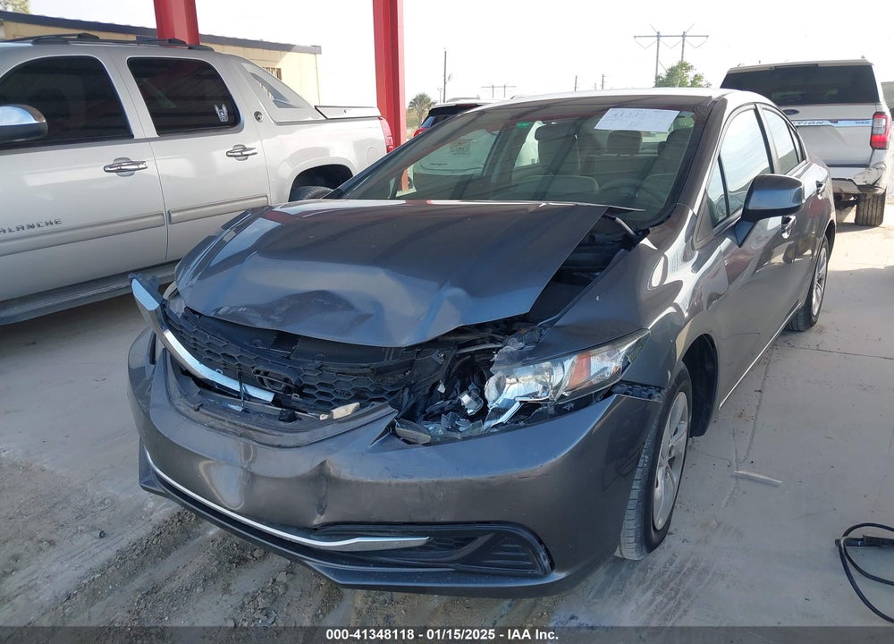 2013 HONDA CIVIC LX VIN: 19XFB2F51DE035467