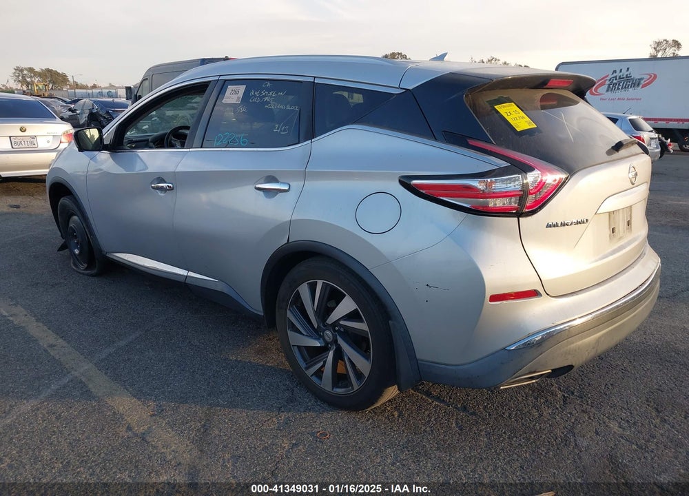 2015 NISSAN MURANO PLATINUM VIN: 5N1AZ2MG6FN245082