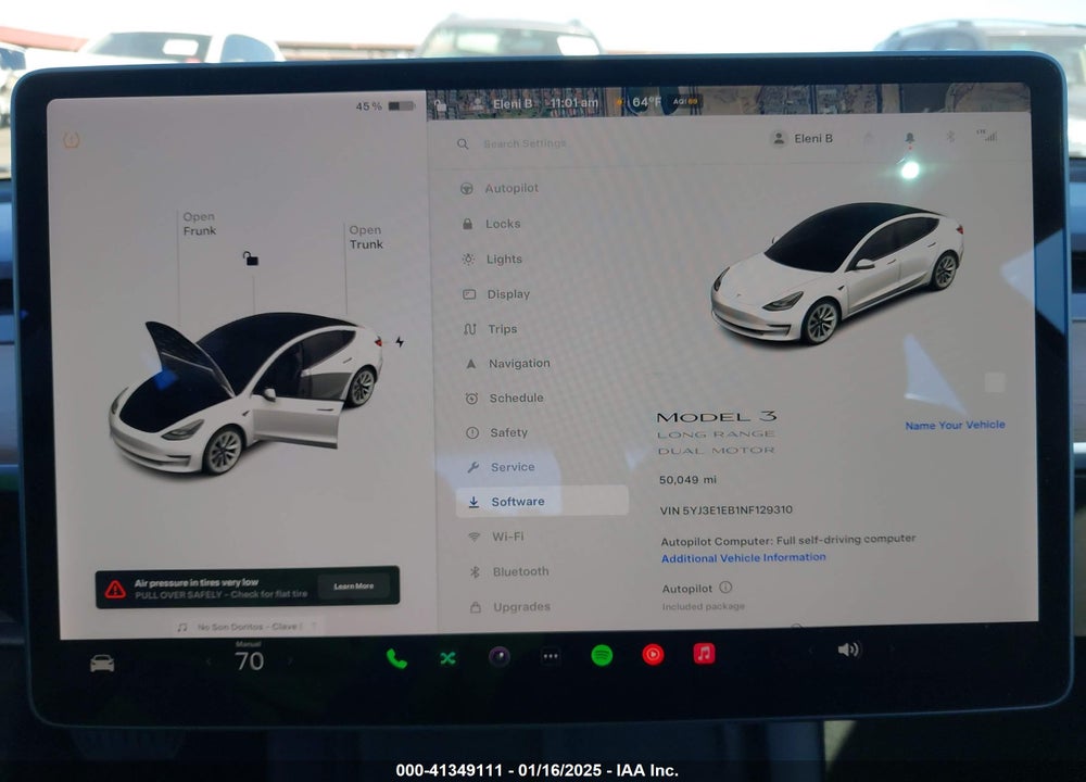 2022 TESLA MODEL 3 VIN: 5YJ3E1EB1NF129310