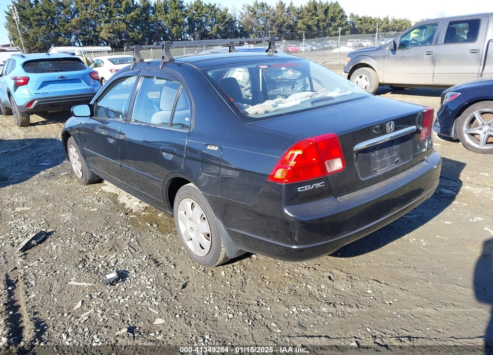 2001 HONDA CIVIC EX VIN: 1HGES25781L045142