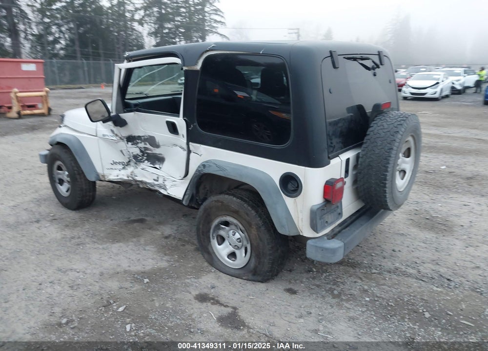 2006 JEEP WRANGLER SPORT RHD VIN: 1J4F449S16P709895