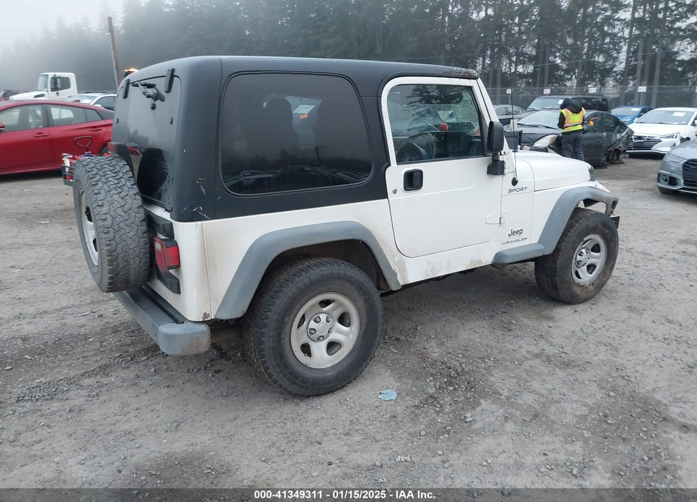 2006 JEEP WRANGLER SPORT RHD VIN: 1J4F449S16P709895