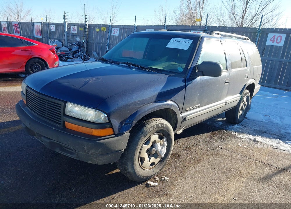 2002 CHEVROLET BLAZER LS VIN: 1GNDT13W82K183578