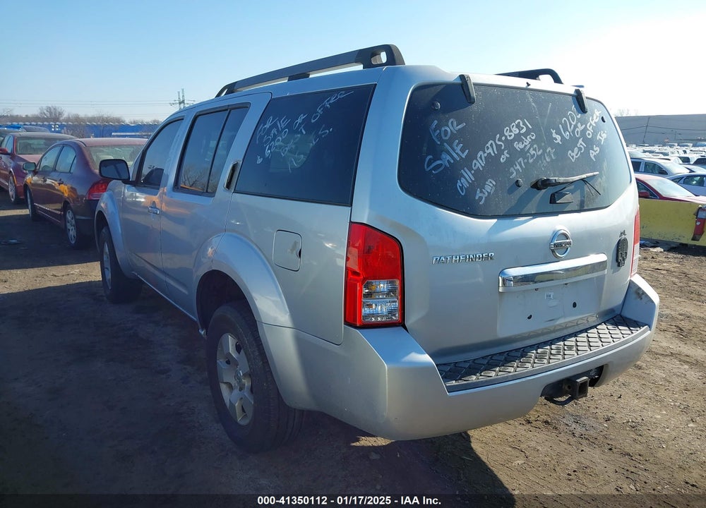 2010 NISSAN PATHFINDER S VIN: 5N1AR1NB9AC605897