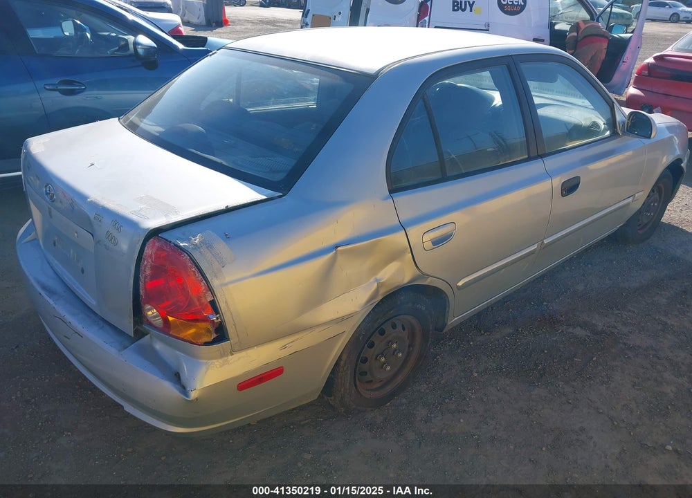 2004 HYUNDAI ACCENT GL VIN: KMHCG45C14U547954