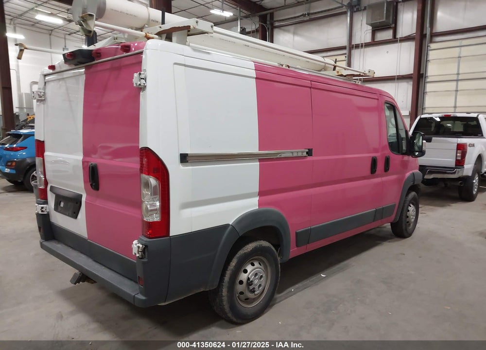 2018 RAM PROMASTER 1500 LOW ROOF 136 WB VIN: 3C6TRVAG9JE129768