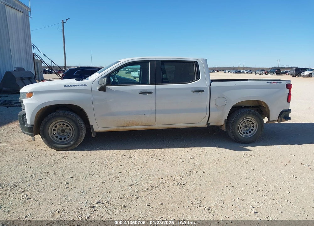 2021 CHEVROLET SILVERADO 1500 4WD SHORT BED WT VIN: 3GCUYAEF1MG358660
