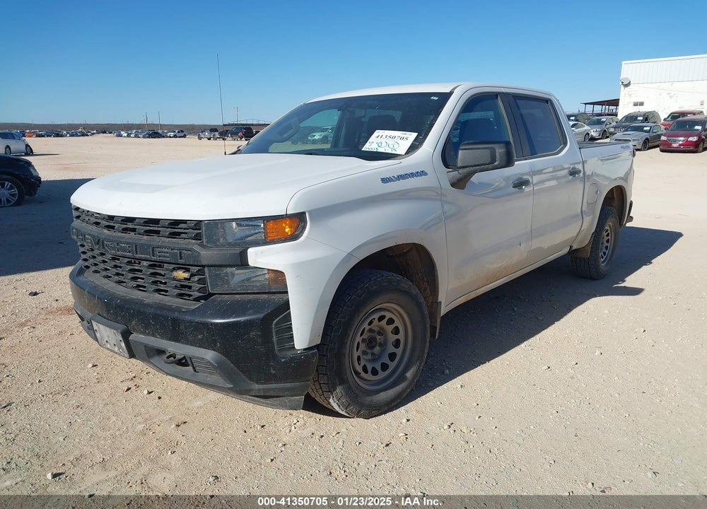 2021 CHEVROLET SILVERADO 1500 4WD SHORT BED WT VIN: 3GCUYAEF1MG358660