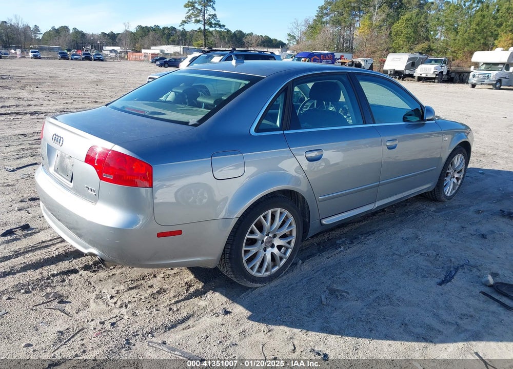 2008 AUDI A4 2.0T/2.0T SPECIAL EDITION VIN: WAUDF78E48A151399