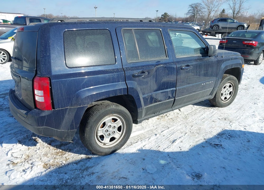 2012 JEEP PATRIOT SPORT VIN: 1C4NJPBA7CD623324
