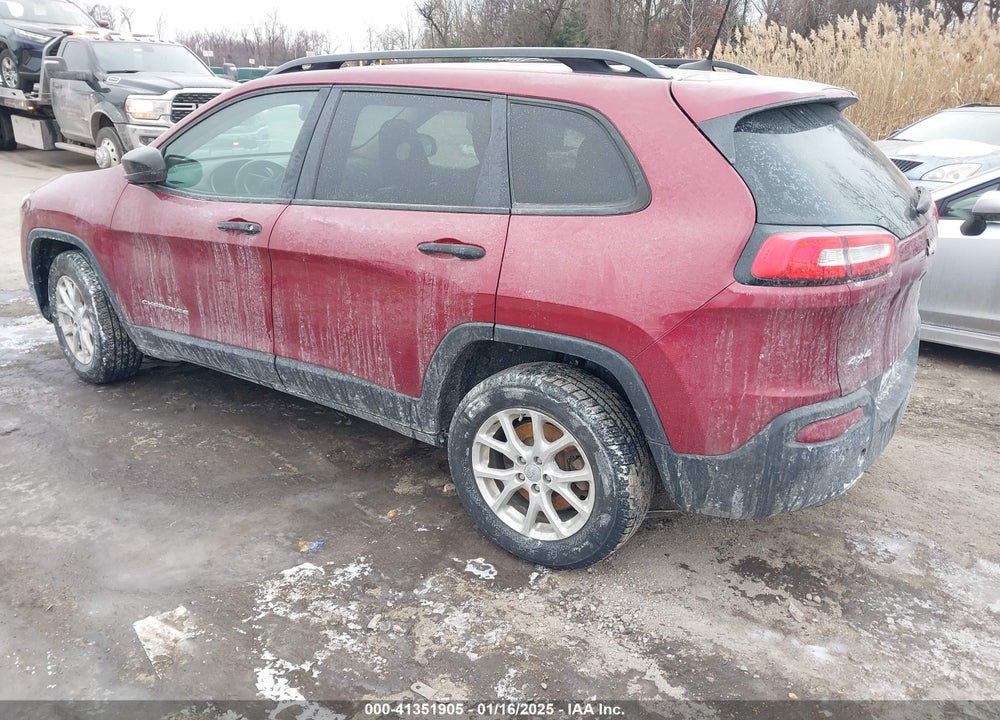 2016 JEEP CHEROKEE SPORT VIN: 1C4PJMAB6GW199596