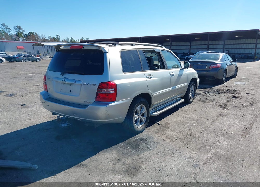 2003 TOYOTA HIGHLANDER V6 VIN: JTEGF21AX30100042