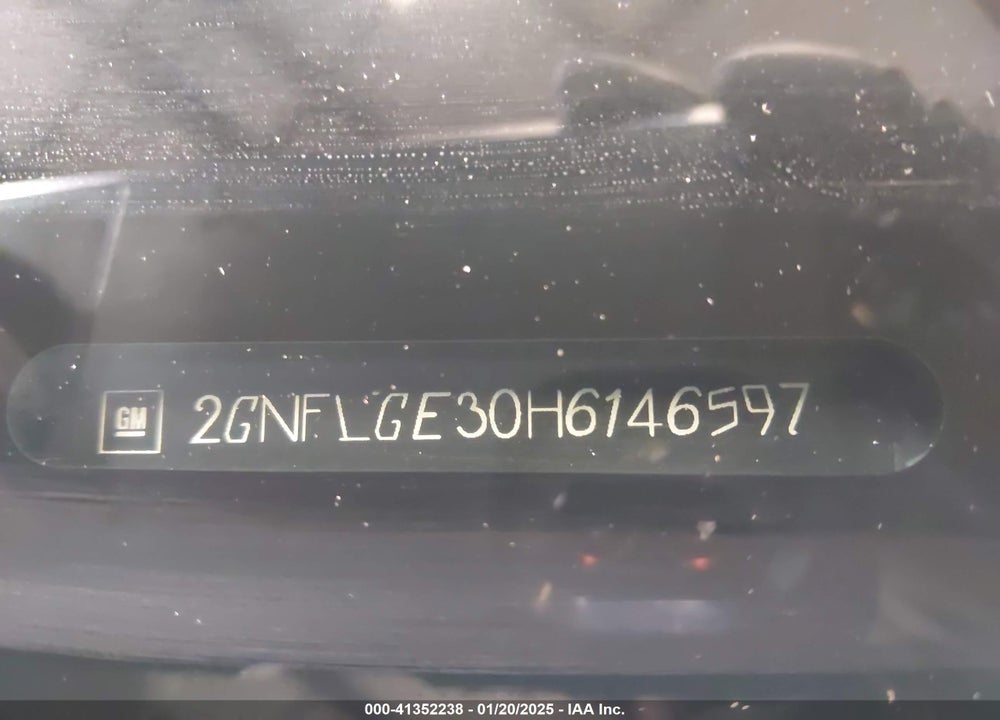 2017 CHEVROLET EQUINOX PREMIER VIN: 2GNFLGE30H6146597