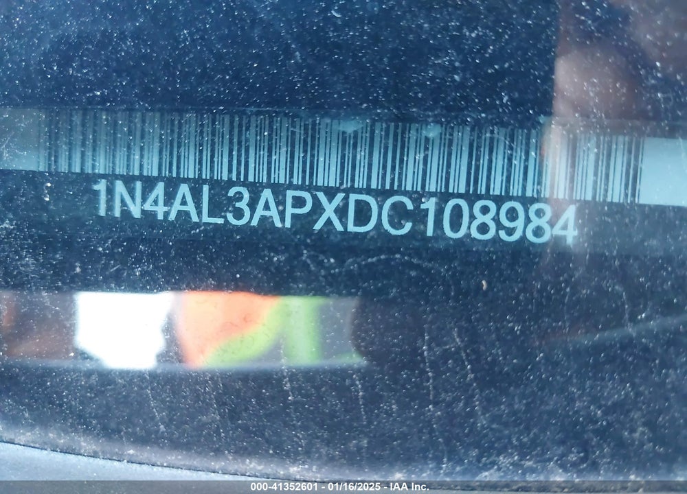 2013 NISSAN ALTIMA VIN: 1N4AL3APXDC108984