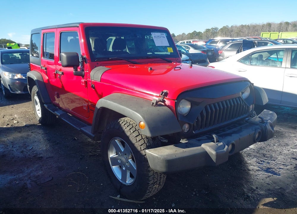 2014 JEEP WRANGLER UNLIMITED SPORT VIN: 1C4BJWDG6EL176718