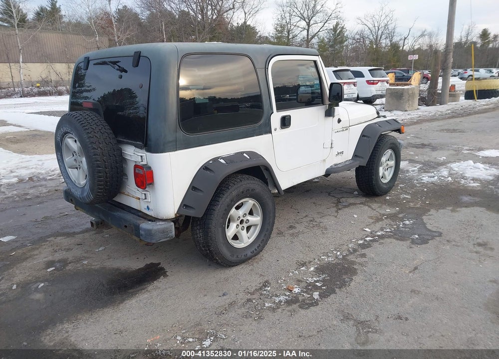 2003 JEEP WRANGLER X VIN: 1J4FA39S83P331363