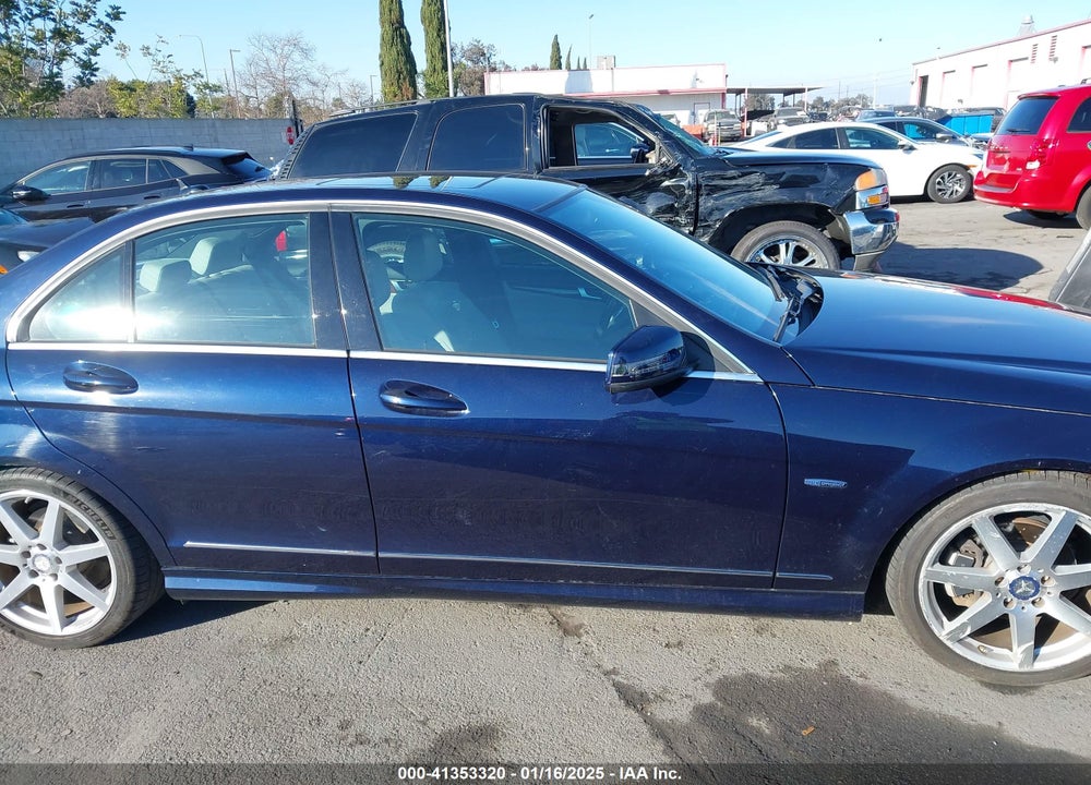 2012 MERCEDES-BENZ C 250 VIN: WDDGF4HB8CA657188