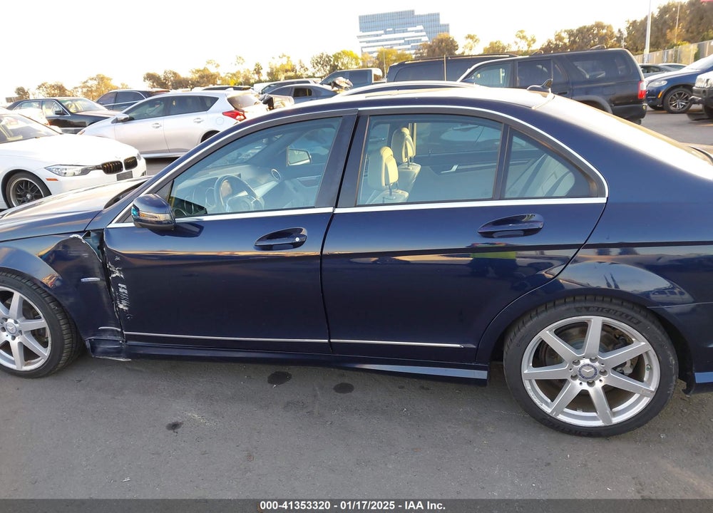 2012 MERCEDES-BENZ C 250 VIN: WDDGF4HB8CA657188