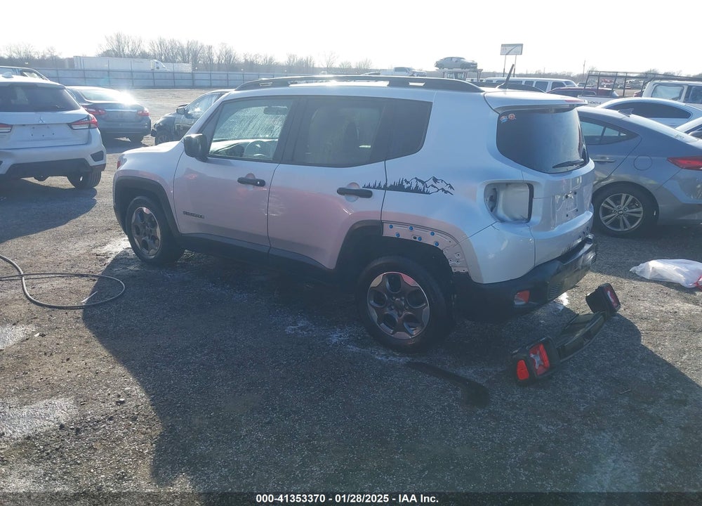 2017 JEEP RENEGADE SPORT FWD VIN: ZACCJAAH3HPF00275