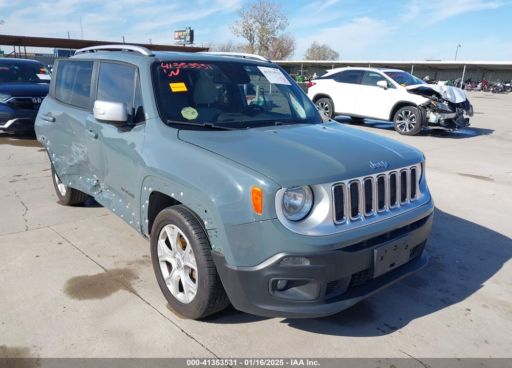 2018 JEEP RENEGADE LIMITED FWD VIN: ZACCJADB0JPH92528