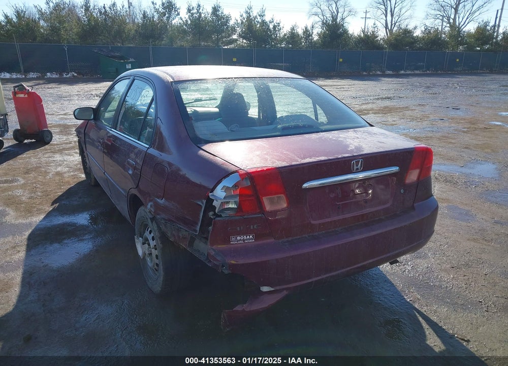 2002 HONDA CIVIC LX VIN: 1HGES16502L024682