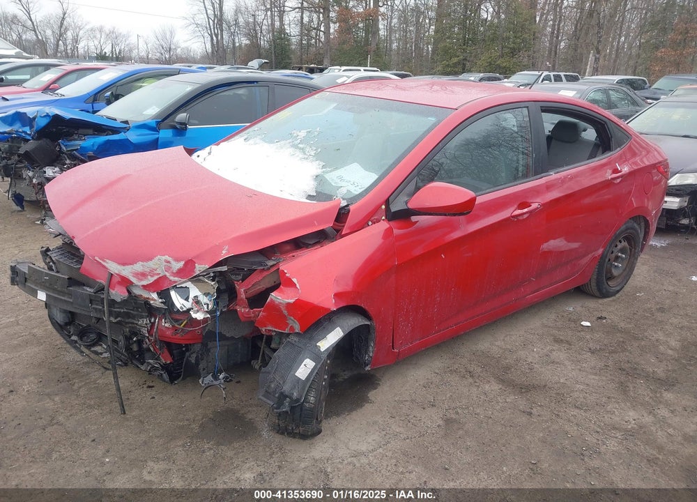 2014 HYUNDAI ACCENT GLS VIN: KMHCT4AE8EU589834
