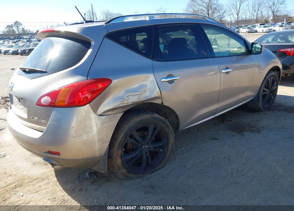 2009 NISSAN MURANO LE VIN: JN8AZ18W69W129044