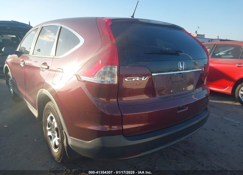 2013 HONDA CR-V LX VIN: 5J6RM3H3XDL014627