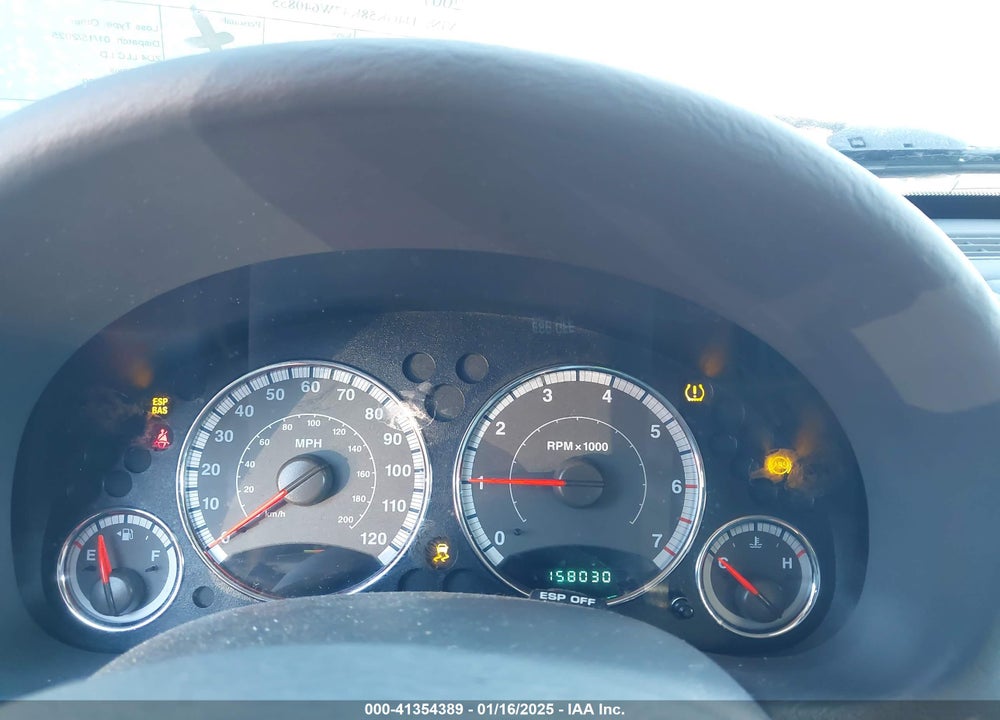 2007 JEEP LIBERTY LIMITED EDITION VIN: 1J4GK58K47W640855