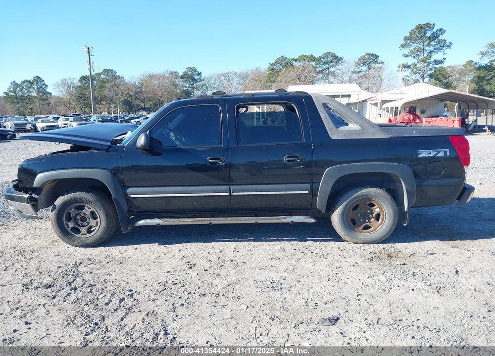 2004 CHEVROLET AVALANCHE 1500 VIN: 3GNEK12T54G102593