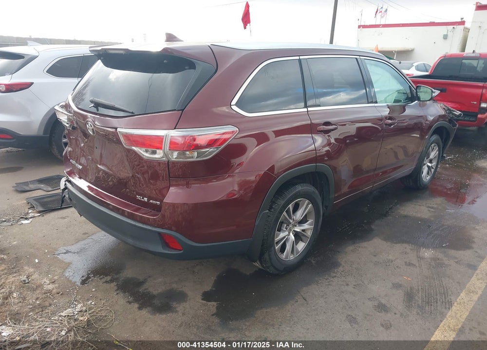 2014 TOYOTA HIGHLANDER VIN: 5TDJKRFH7ES044579