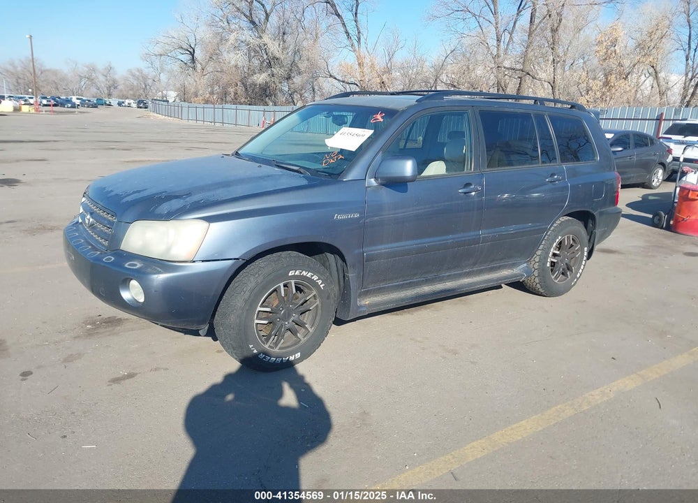 2002 TOYOTA HIGHLANDER LIMITED V6 VIN: JTEGF21A420057560
