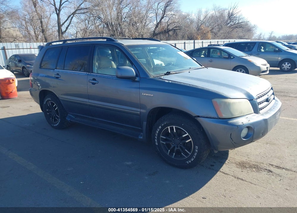 2002 TOYOTA HIGHLANDER LIMITED V6 VIN: JTEGF21A420057560