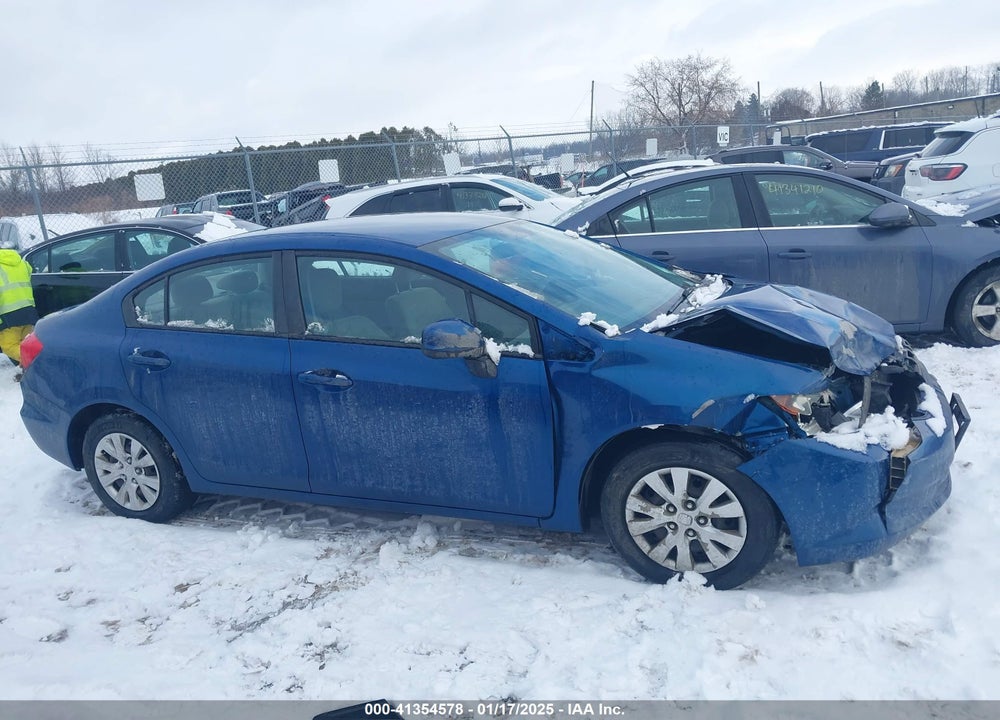 2012 HONDA CIVIC SDN LX VIN: 2HGFB2F55CH502247