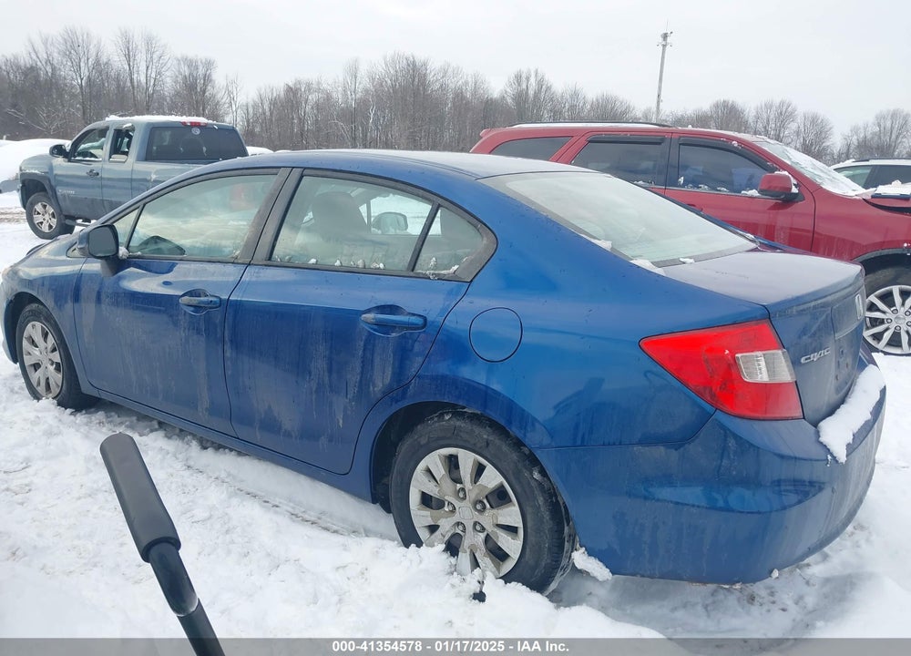 2012 HONDA CIVIC SDN LX VIN: 2HGFB2F55CH502247