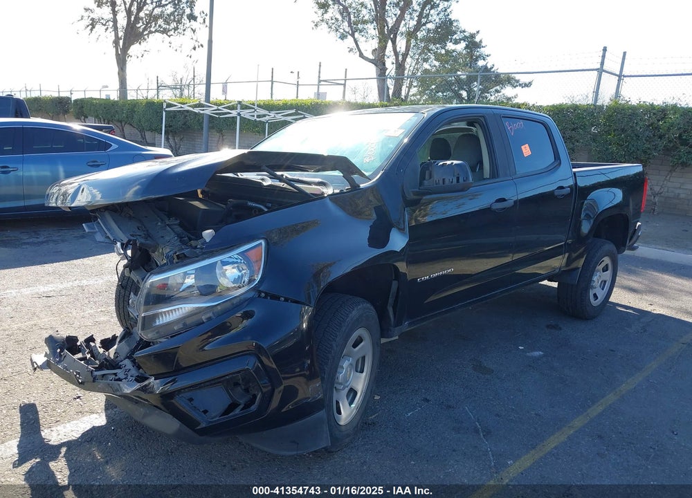 2021 CHEVROLET COLORADO 2WD SHORT BOX WT VIN: 1GCGSBEA9M1107179