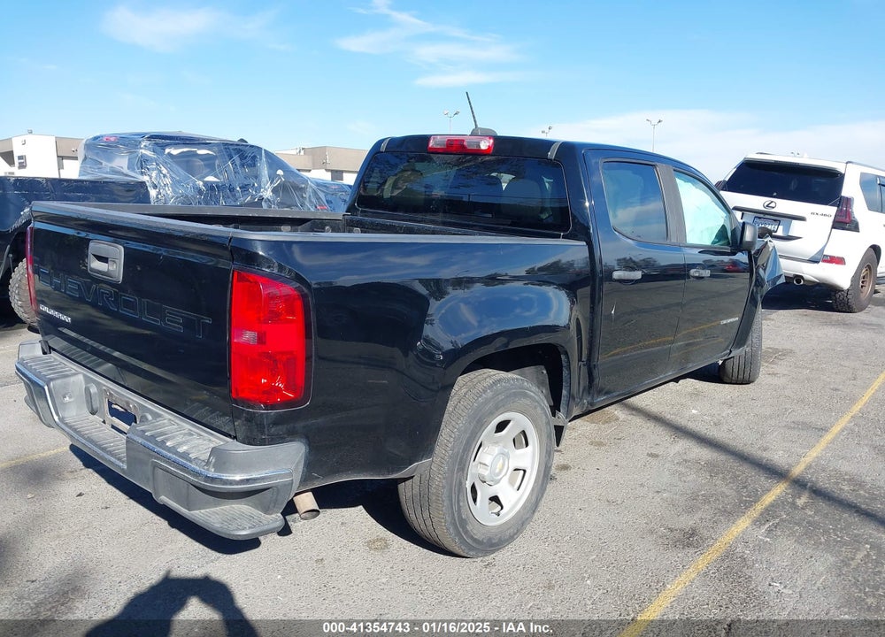 2021 CHEVROLET COLORADO 2WD SHORT BOX WT VIN: 1GCGSBEA9M1107179