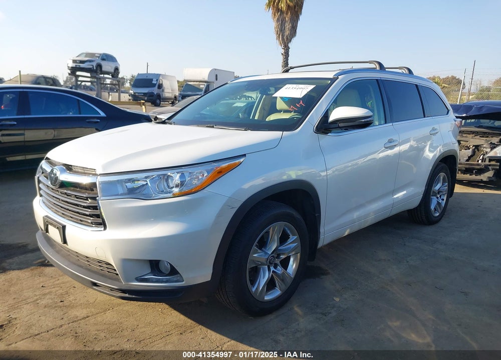 2016 TOYOTA HIGHLANDER LIMITED PLATINUM V6 VIN: 5TDDKRFH2GS352775