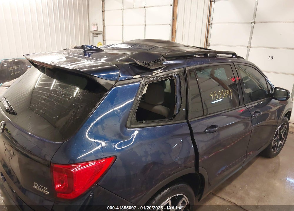 2022 HONDA PASSPORT AWD ELITE VIN: 5FNYF8H05NB013145