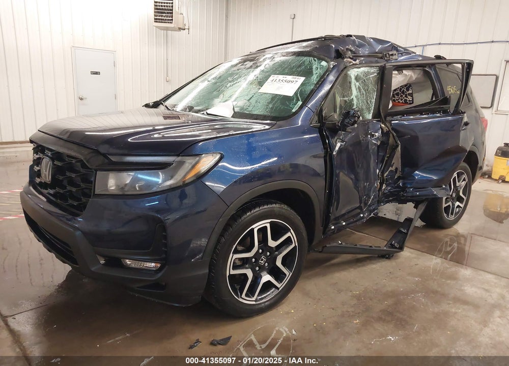 2022 HONDA PASSPORT AWD ELITE VIN: 5FNYF8H05NB013145