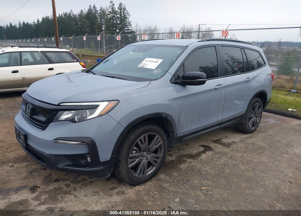 2022 HONDA PILOT AWD SPORT VIN: 5FNYF6H35NB018991