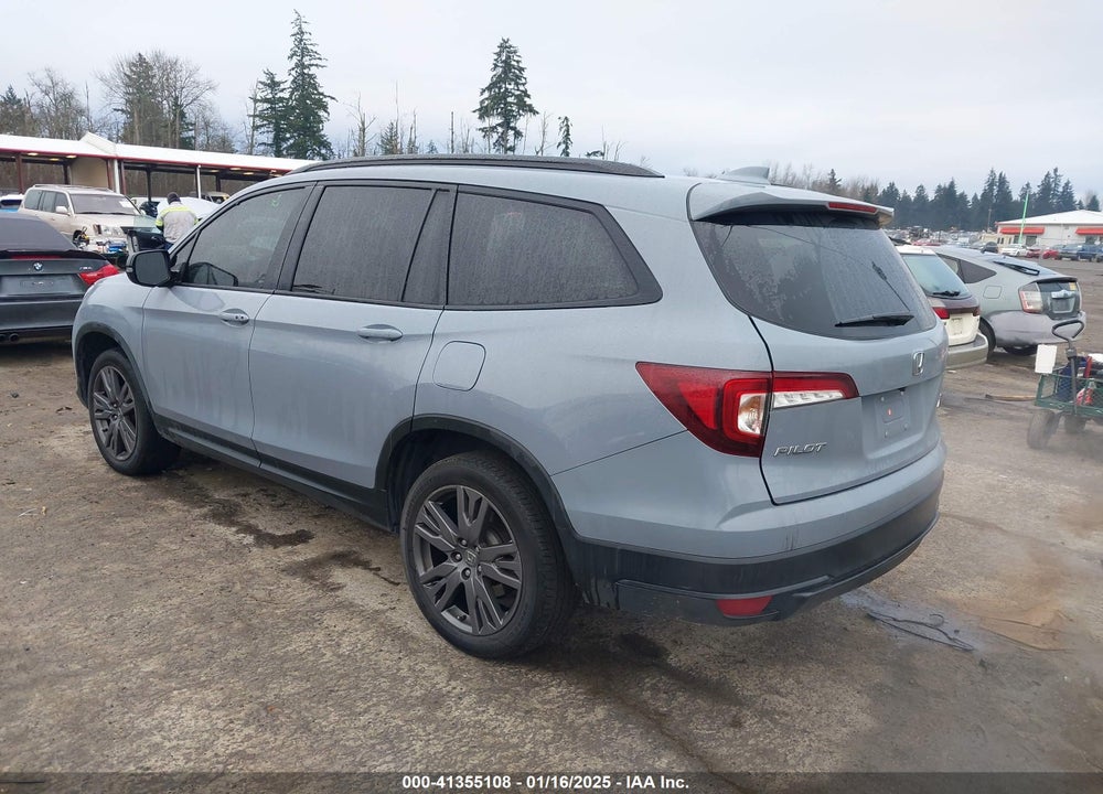 2022 HONDA PILOT AWD SPORT VIN: 5FNYF6H35NB018991