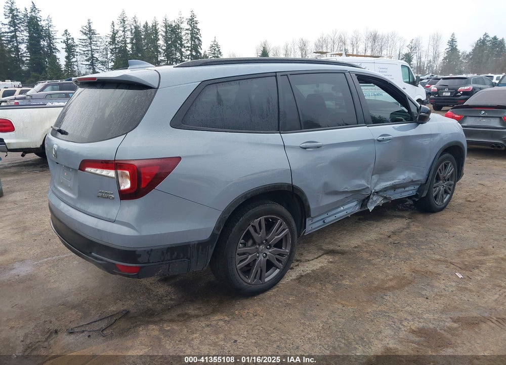 2022 HONDA PILOT AWD SPORT VIN: 5FNYF6H35NB018991