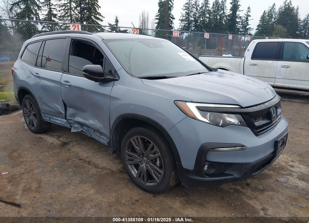 2022 HONDA PILOT AWD SPORT VIN: 5FNYF6H35NB018991